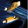 USB-C Düz Örgülü Hasır 4ü 1 arada 65/27 W 2 to 2 Flat Fast Wire Cable PD USB Type-C iOS 4lü Şarj ve Veri Kablosu