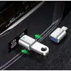 USB C - USB Adaptörü, USB Type C - USB 3.0 Adaptörü, LED Göstergeli, Type-C Cihazlarla Uyumlu