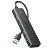 USB Hub 3.0 USB Ayırıcı MacBook; Mac Mini, iMac, Surface Pro, Xps, Thinkpad, USB Flash Sürücüler, Mobil Hdd, Masaüstü Bilgisayar ve daha fazlası için 5 Gbps USB dağıtıcısı (15 cm)