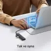 USB Hub 3.0 USB Ayırıcı MacBook; Mac Mini, iMac, Surface Pro, Xps, Thinkpad, USB Flash Sürücüler, Mobil Hdd, Masaüstü Bilgisayar ve daha fazlası için 5 Gbps USB dağıtıcısı (15 cm)