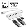 USB Hub, 4 Ports, USB 2.0, 480 Mbit/s, beyaz