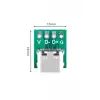 USB Type C 4 Pin Dıp çevirici Pcb USB Dıp adaptör kartı