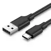 USB Type-C Şarj ve Data Kablosu, Siyah 1 Metre