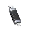 USB Type-C SD TF Micro SD Kart Okuyucu