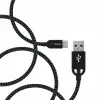 USB - USB C Şarj Kablosu, 1.2 Metre, Örgü, Siyah (DLC2628B)