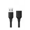 USB Uzatma Kablosu 50 Cm, Siyah