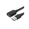 USB Uzatma Kablosu 50 Cm, Siyah
