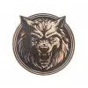 Vahşi Kurt yuvarlak deri arma patch