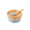 Vakum Tabanlı Organik Bambu Kase Seti - Blue 1073605