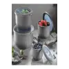 Vakumlu saklama kabı, 4lü, gri