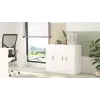 Vario E Ofis Kapaklı Dolap Beyaz