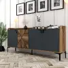 Venedik Konsol Ceviz/Antrasit