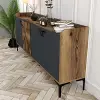 Venedik Konsol Ceviz/Antrasit