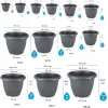Villa No: 6 5 L 25 Cm Antrasit Saksı