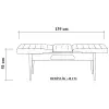 Vina Bench Atlantik Antrasit