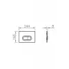 VitrA Loop O 740-0511 Kumanda Paneli, Mat Siyah