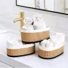 Wicker Premium Serisi Oval 3lü Set Organizer