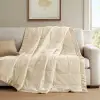 Windom Luxury Microfiber Down Alternative Blanket with 3M Moisture Management Ivory 108x90 King Size Quilted Premium Soft Cozy 3M Scotchgard Moisture Microfiber For Bed, Couch or Sofa