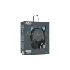 Wireless 5.0 Stereo Kedi Kulak Üstü Bluetooth Kulaklık Siyah