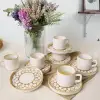 Worn Gold Stackable Çay Takımı 12 Parça 6 Kişilik 22968-23057