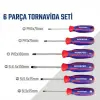 WP200551 Tornavida Seti, 21 Parça, CR-V Çelik, Manyetik, Duvar Askılı, Profesyonel