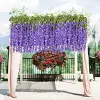 Yapay Çiçek Sarkan 3 Dallı Akasya 90 cm Mor