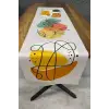Yaprak Desenli Runner 40x140 Cm
