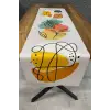 Yaprak Desenli Runner 40x140 Cm