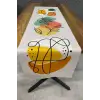 Yaprak Desenli Runner 40x140 Cm