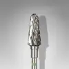 Yeşil Frustum Çelik Manikür Freze Ucu FT70G060/14