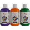 Yeşil-Mor-Turuncu Akrilik Boya 3lü Set 3x250 g