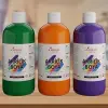 Yeşil, Mor, Turuncu Akrilik Boya 3lü Set 3x500 gr