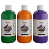 Yeşil, Mor, Turuncu Akrilik Boya 3lü Set 3x500 gr