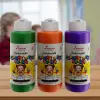 Yeşil-Mor-Turuncu Parmak Boyası Set, 3x120 ml, 3lü