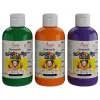 Yeşil-Mor-Turuncu Parmak Boyası Set, 3x250 g, 3lü