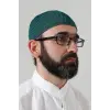 Yeşil Örme Esnek Orlon Namaz Takke