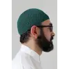 Yeşil Örme Esnek Orlon Namaz Takke