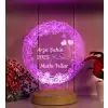 Yılbaşı Papatya Çiçek Hediyesi, Papatya 3D LED Lamba