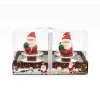 Yılbaşı Temalı Noel Baba Figürlü Mum Seti, 4lü, Yılbaşı Mumu ve Sofra Süsleme