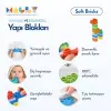 Yumuşak Yapı Blokları Çocuklar için Renkli Esnek 42 Parça Yapı Blok Seti