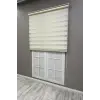 Zebra Stor Dar Plise Güneşlik Perde, Krem, 60 x 200
