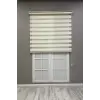 Zebra Stor Perde Dar Plise Güneşlik Perde, Krem, 100 x 200