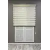 Zebra Stor Perde Dar Plise Güneşlik Perde, Krem, 100 x 200