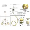 ZERRE 3LÜ AVİZE 3XE27