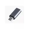 ZR352 Type-C to Micro çevirici mini adaptör, gri BBZR352