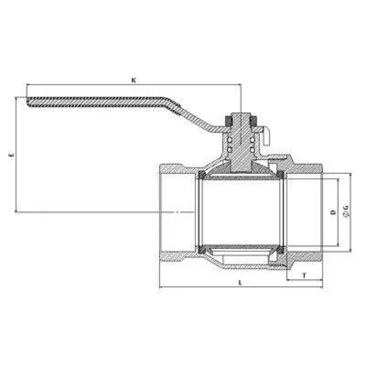 Mey İthalat® 1 1/4 Küresel Vana Tam Geçişli PN16