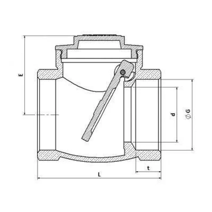 Mey İthalat® 1/2 Çalpara Çekvalf Prinç