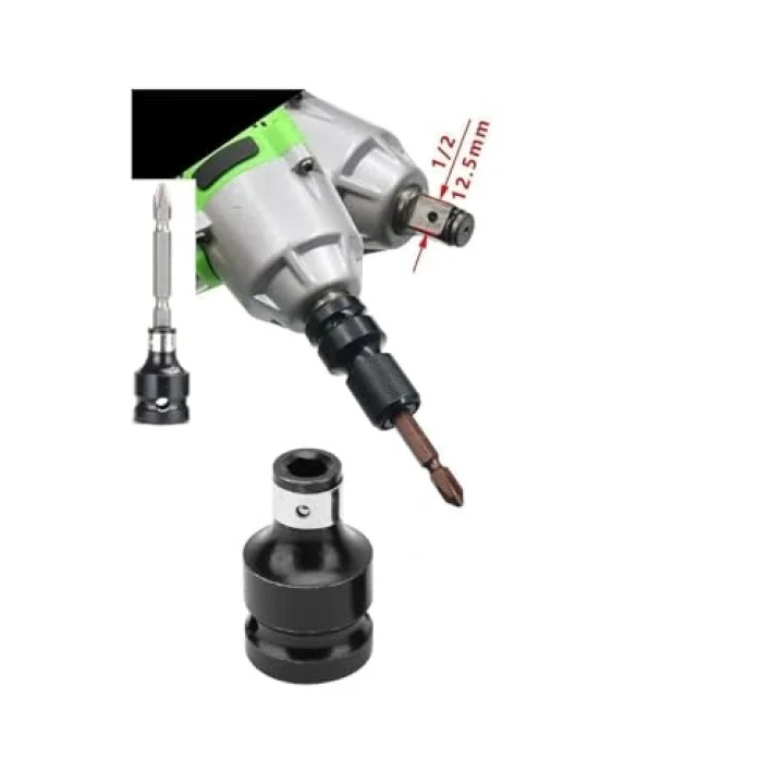 1/2 Matkap Chuck Mandrenli Adaptör Somun Sökme Makinesini Hex Bits Uç Dönüştürme Aparatı