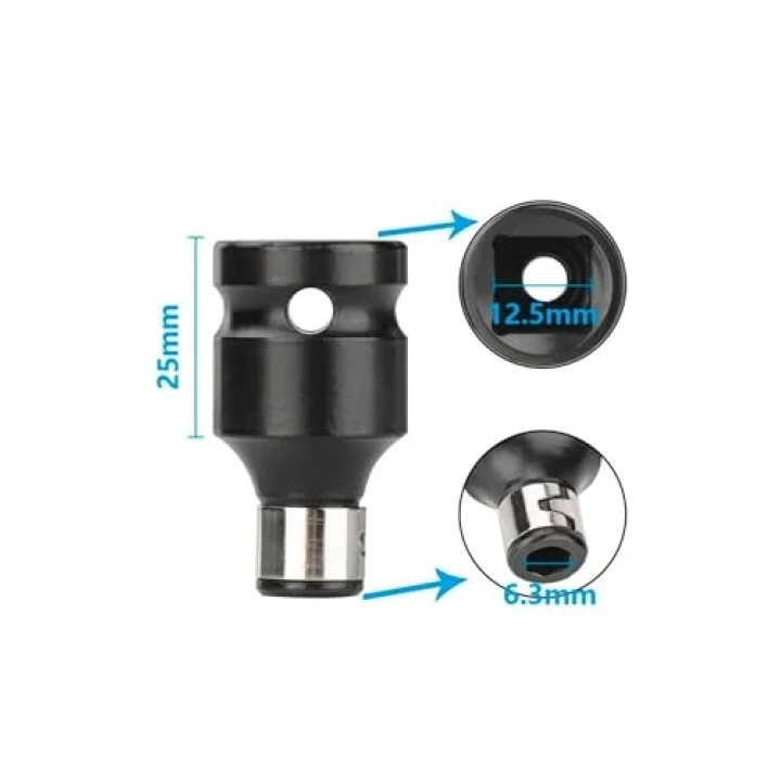 1/2 Matkap Chuck Mandrenli Adaptör Somun Sökme Makinesini Hex Bits Uç Dönüştürme Aparatı