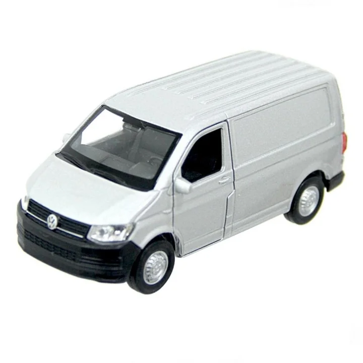 1:38 Volkswagen Transporter T6 Van Çek Bırak Minibüs (Kırmızı)